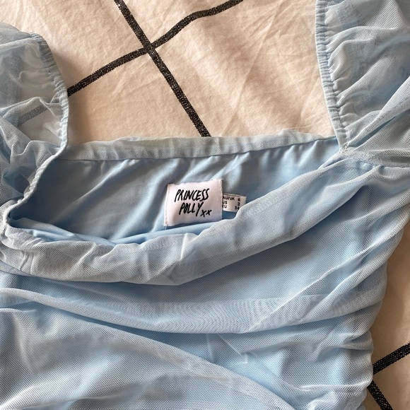 Princesspolly Charvi Baby Blue Mini Dress - Picture 3 of 4